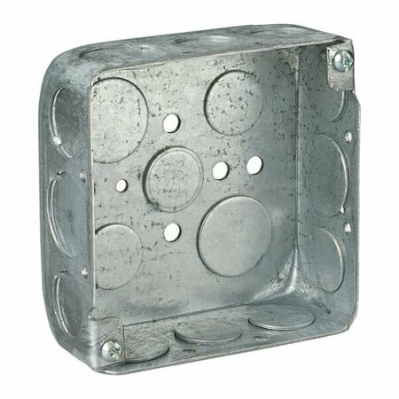 NONE Electrical Box, 21 cu in, Square Box, Steel, Square 521511/23/4(8192)